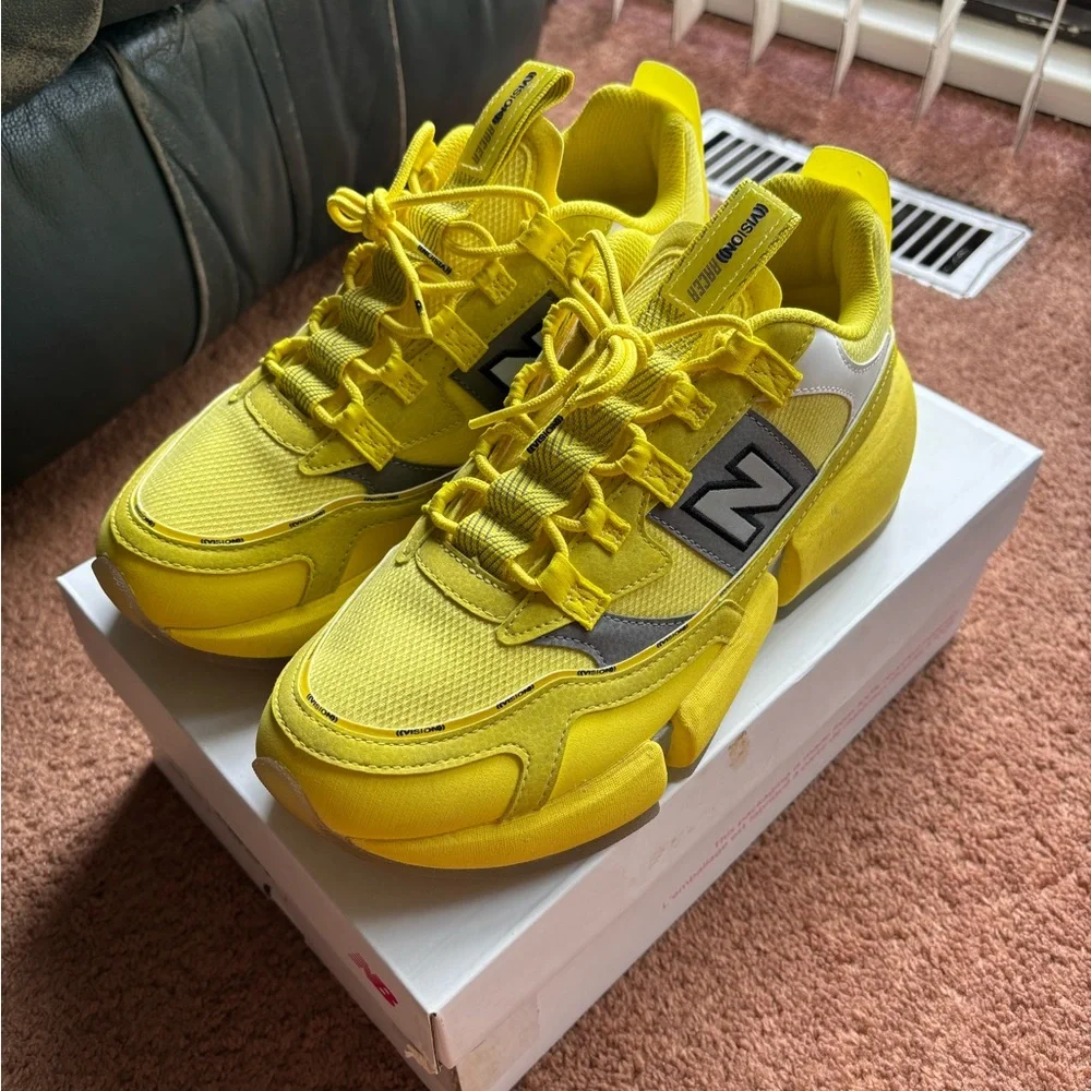 New Balance Vision Racers Yellow Sneakers - Picture 3 of 9